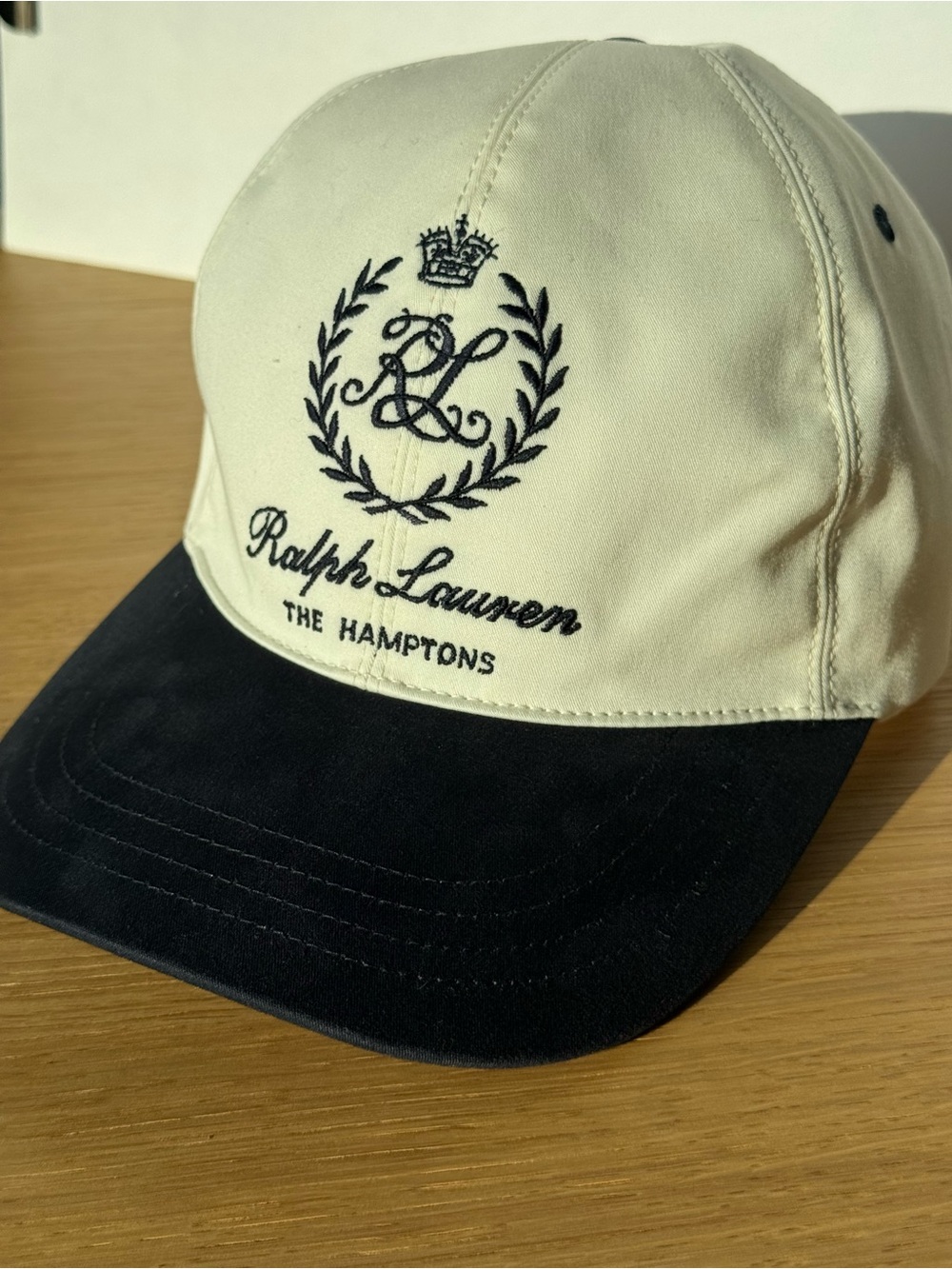 Ralph Lauren Purple Label “The Hamptons” Crest Baseball Cap Made in Italy